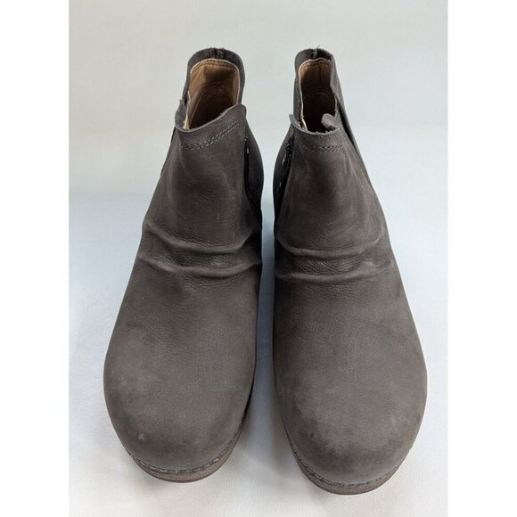 New Dansko Carley Milled Grey Nubuck Leather Boots Size 39/8.5 - Picture 2 of 8